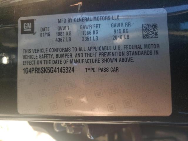 Photo 9 VIN: 1G4PR5SK5G4145324 - BUICK VERANO CON 