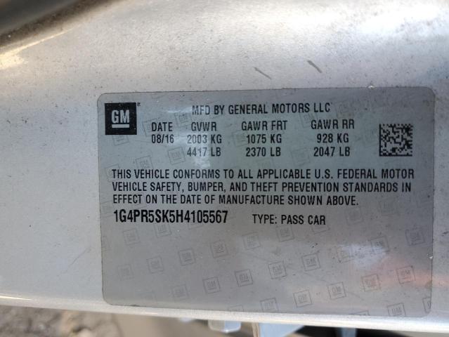 Photo 11 VIN: 1G4PR5SK5H4105567 - BUICK VERANO 