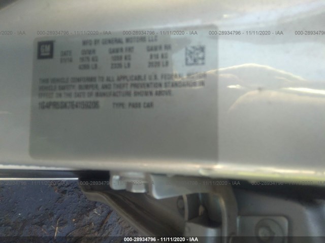 Photo 8 VIN: 1G4PR5SK7E4159206 - BUICK VERANO 