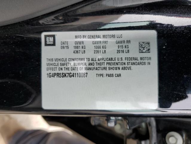 Photo 11 VIN: 1G4PR5SK7G4110087 - BUICK VERANO CON 