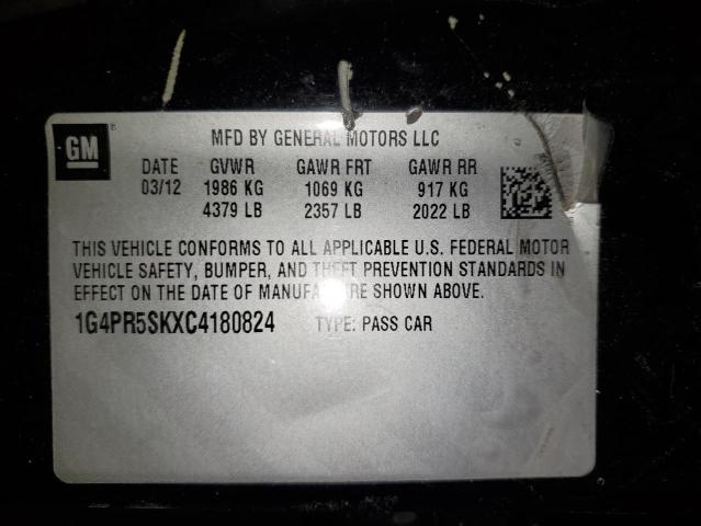 Photo 11 VIN: 1G4PR5SKXC4180824 - BUICK VERANO 