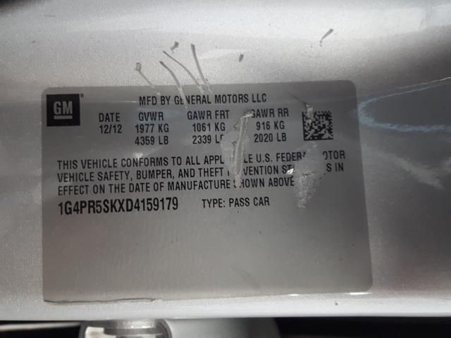 Photo 9 VIN: 1G4PR5SKXD4159179 - BUICK VERANO CON 