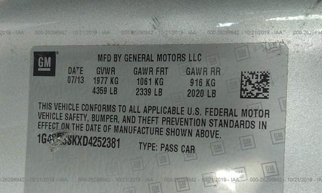 Photo 8 VIN: 1G4PR5SKXD4252381 - BUICK VERANO 