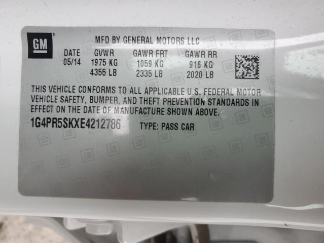 Photo 11 VIN: 1G4PR5SKXE4212786 - BUICK VERANO 