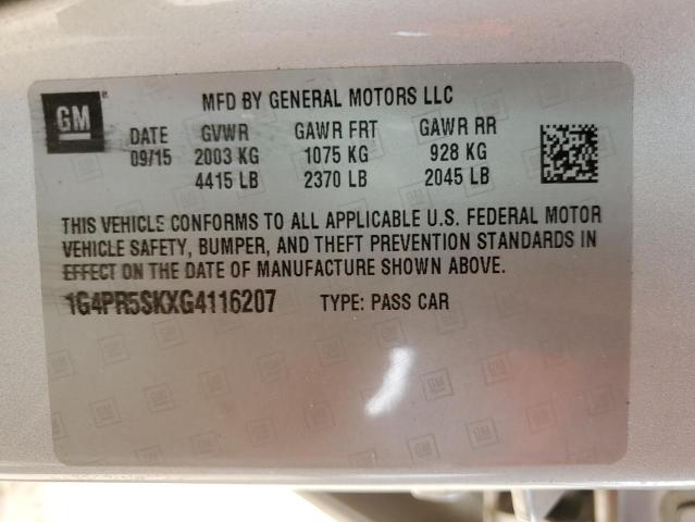 Photo 11 VIN: 1G4PR5SKXG4116207 - BUICK VERANO CON 