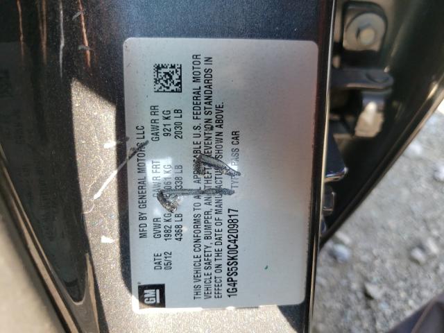 Photo 9 VIN: 1G4PS5SK0C4209817 - BUICK VERANO 