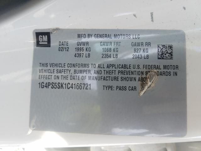 Photo 9 VIN: 1G4PS5SK1C4166721 - BUICK VERANO 