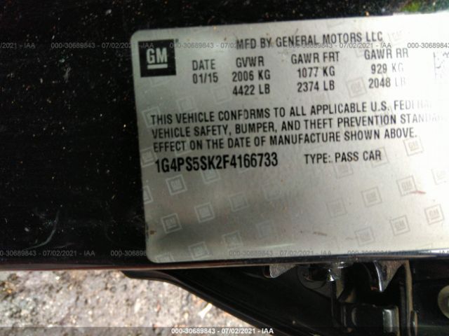 Photo 8 VIN: 1G4PS5SK2F4166733 - BUICK VERANO 