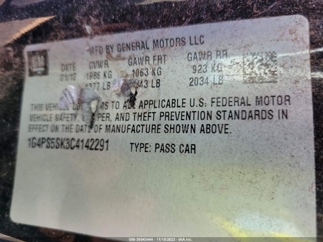 Photo 8 VIN: 1G4PS5SK3C4142291 - BUICK VERANO 