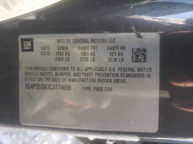 Photo 9 VIN: 1G4PS5SK3C4174996 - BUICK VERANO 