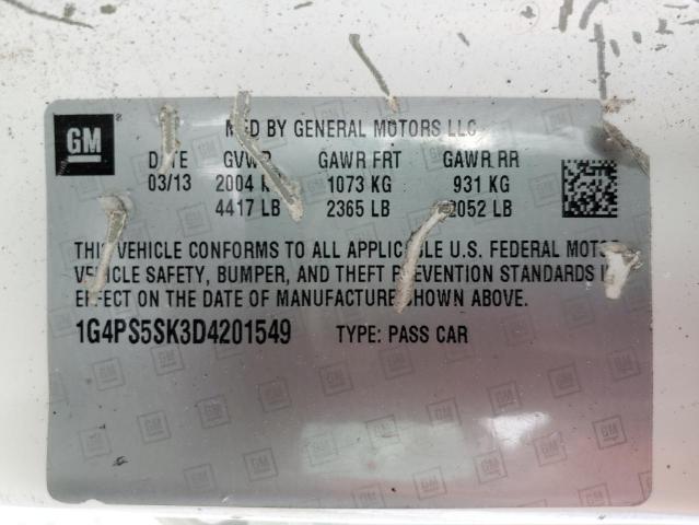 Photo 11 VIN: 1G4PS5SK3D4201549 - BUICK VERANO 