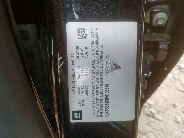 Photo 9 VIN: 1G4PS5SK5F4106316 - BUICK VERANO 