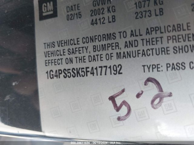 Photo 8 VIN: 1G4PS5SK5F4177192 - BUICK VERANO 