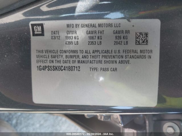 Photo 8 VIN: 1G4PS5SK6C4180713 - BUICK VERANO 