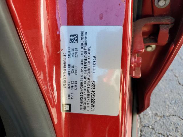 Photo 9 VIN: 1G4PS5SK7C4125512 - BUICK VERANO 