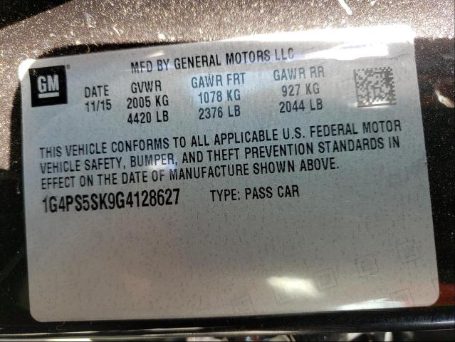 Photo 9 VIN: 1G4PS5SK9G4128627 - BUICK VERANO 