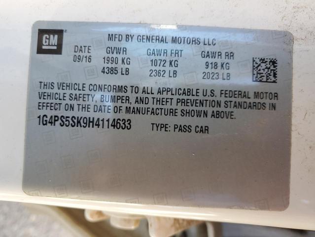 Photo 9 VIN: 1G4PS5SK9H4114633 - BUICK VERANO 