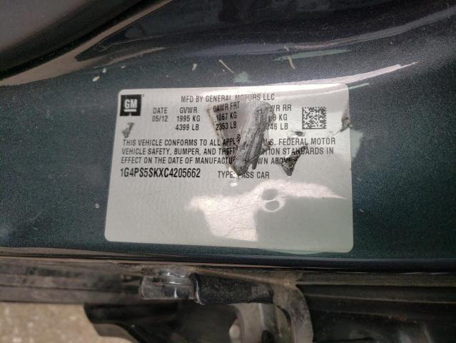 Photo 11 VIN: 1G4PS5SKXC4205662 - BUICK VERANO 