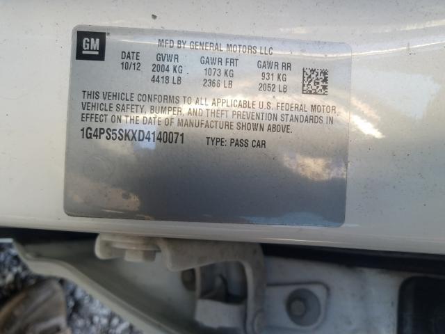 Photo 9 VIN: 1G4PS5SKXD4140071 - BUICK VERANO 