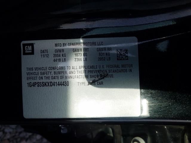 Photo 9 VIN: 1G4PS5SKXD4144430 - BUICK VERANO 