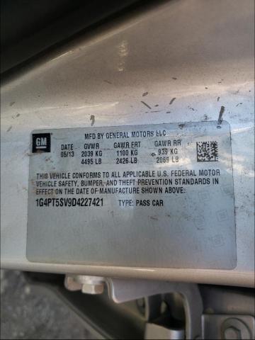 Photo 9 VIN: 1G4PT5SV9D4227421 - BUICK VERANO PRE 