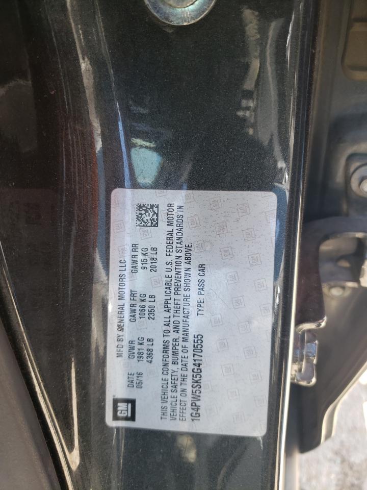 Photo 11 VIN: 1G4PW5SK5G4170555 - BUICK VERANO 