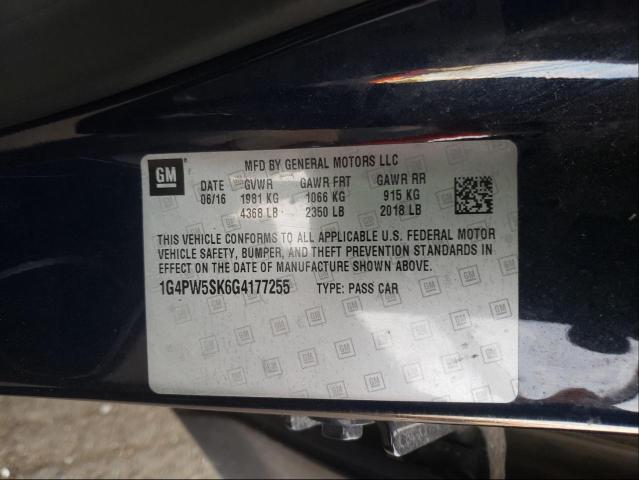 Photo 9 VIN: 1G4PW5SK6G4177255 - BUICK VERANO SPO 