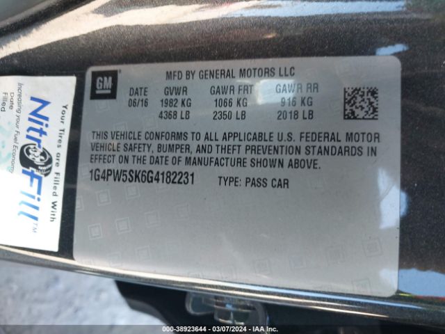 Photo 8 VIN: 1G4PW5SK6G4182231 - BUICK VERANO 