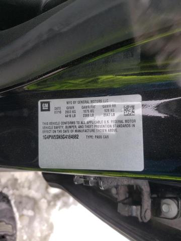 Photo 9 VIN: 1G4PW5SK6G4184982 - BUICK VERANO SPO 