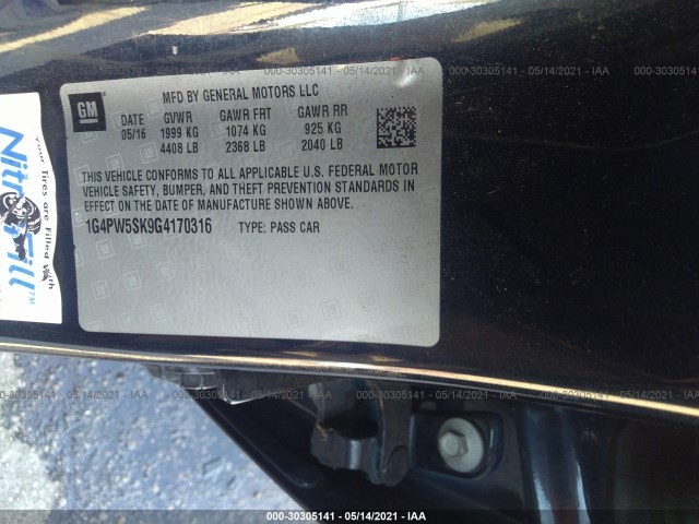 Photo 8 VIN: 1G4PW5SK9G4170316 - BUICK VERANO 