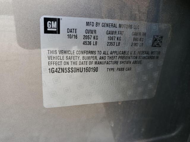 Photo 12 VIN: 1G4ZN5SS0HU160190 - BUICK LACROSSE P 