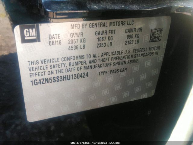 Photo 8 VIN: 1G4ZN5SS3HU130424 - BUICK LACROSSE 