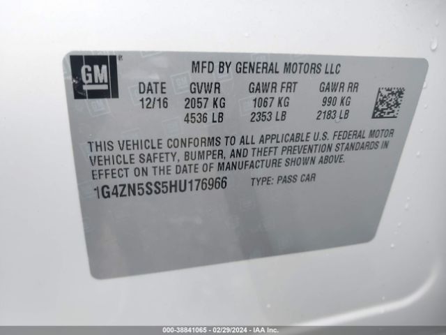 Photo 8 VIN: 1G4ZN5SS5HU176966 - BUICK LACROSSE 