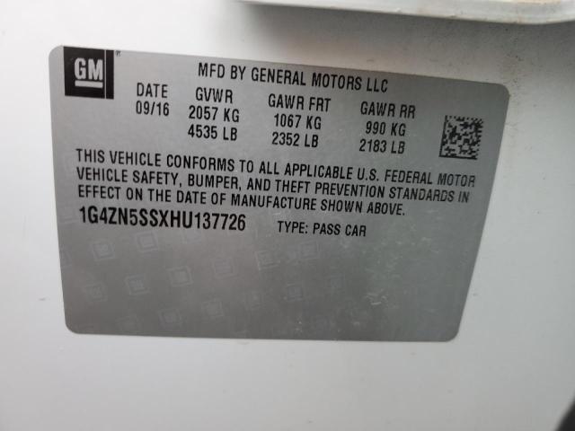 Photo 11 VIN: 1G4ZN5SSXHU137726 - BUICK LACROSSE 