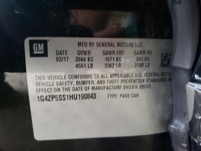 Photo 9 VIN: 1G4ZP5SS1HU190843 - BUICK LACROSSE E 