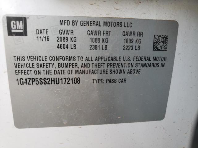 Photo 9 VIN: 1G4ZP5SS2HU172108 - BUICK LACROSSE E 