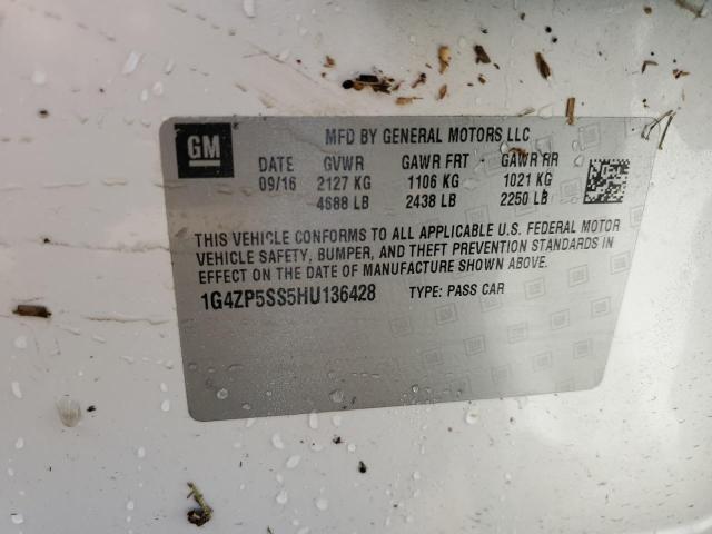 Photo 12 VIN: 1G4ZP5SS5HU136428 - BUICK LACROSSE E 