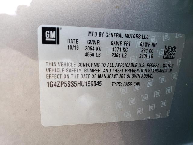 Photo 9 VIN: 1G4ZP5SS5HU159045 - BUICK LACROSSE E 