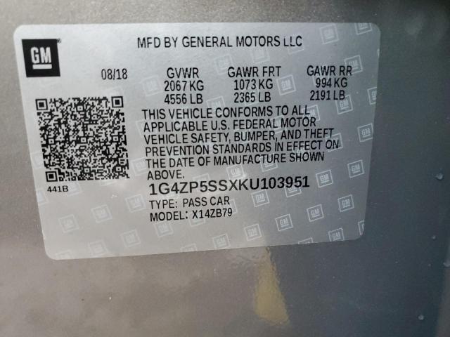 Photo 11 VIN: 1G4ZP5SSXKU103951 - BUICK LACROSSE 