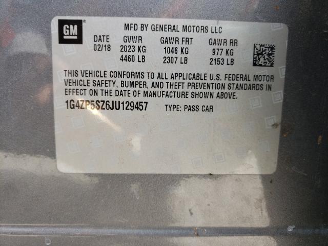 Photo 9 VIN: 1G4ZP5SZ6JU129457 - BUICK LACROSSE E 