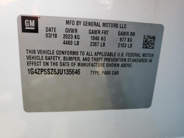 Photo 9 VIN: 1G4ZP5SZ6JU135646 - BUICK LACROSSE E 