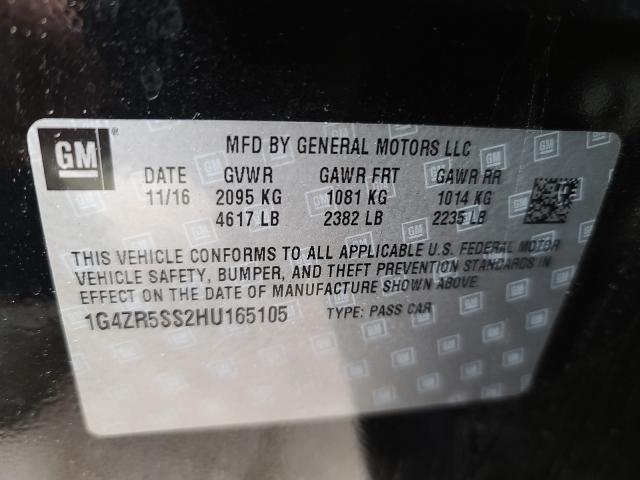 Photo 9 VIN: 1G4ZR5SS2HU165105 - BUICK LACROSSE P 