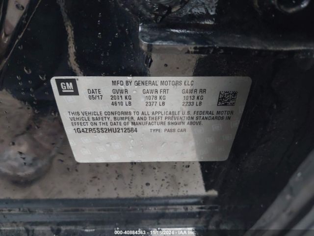 Photo 8 VIN: 1G4ZR5SS2HU212584 - BUICK LACROSSE 