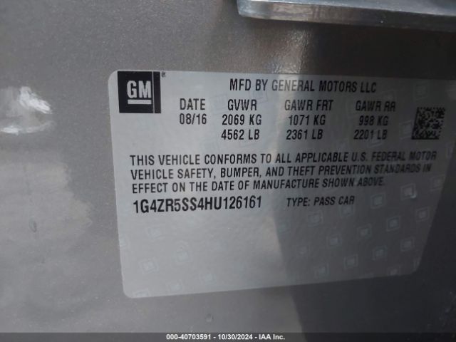 Photo 8 VIN: 1G4ZR5SS4HU126161 - BUICK LACROSSE 