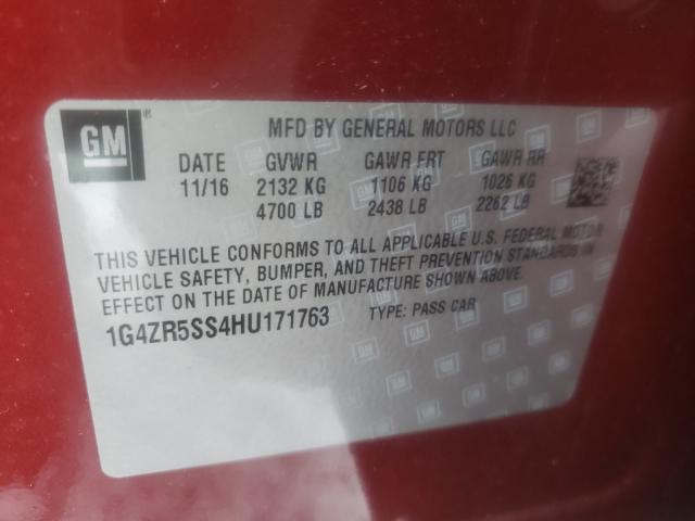 Photo 9 VIN: 1G4ZR5SS4HU171763 - BUICK LACROSSE P 