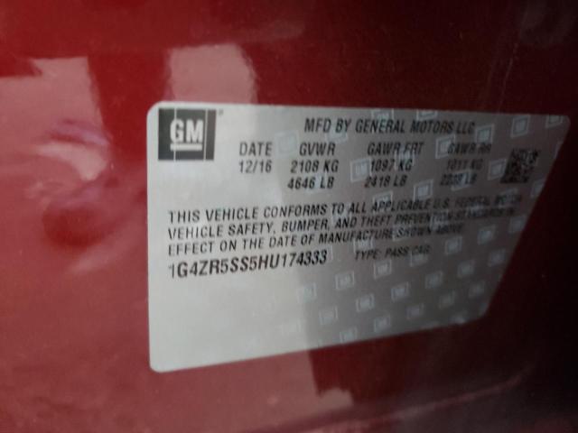 Photo 9 VIN: 1G4ZR5SS5HU174333 - BUICK LACROSSE P 