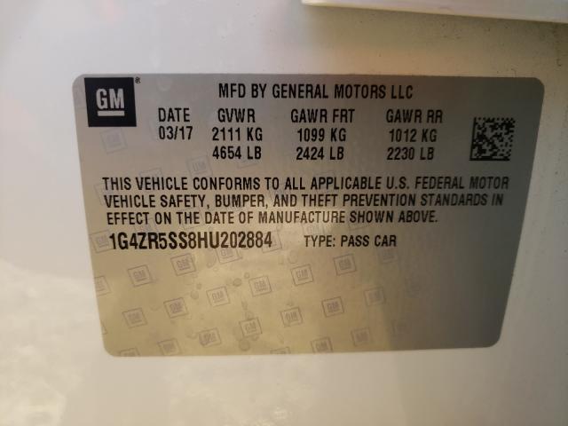 Photo 9 VIN: 1G4ZR5SS8HU202884 - BUICK LACROSSE P 