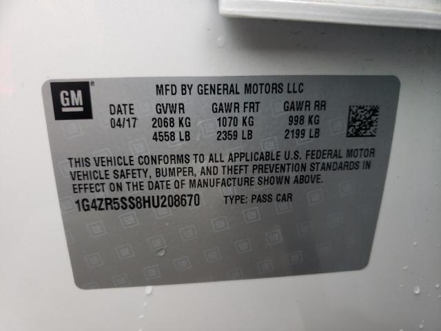 Photo 9 VIN: 1G4ZR5SS8HU208670 - BUICK LACROSSE P 