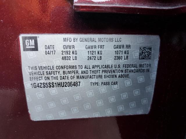 Photo 9 VIN: 1G4ZS5SS1HU206487 - BUICK LACROSSE P 