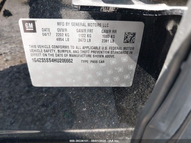 Photo 8 VIN: 1G4ZS5SS4HU206662 - BUICK LACROSSE 